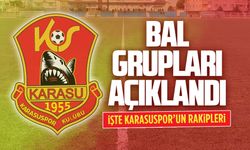 Karasuspor’un BAL grubu belli oldu