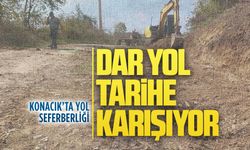 Konacık’ta Donbaz yolu genişliyor