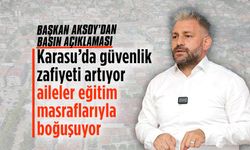 Saadet Partisi Karasu İlçe Başkanı Murat Ali Aksoy, basın açıklaması bulundu