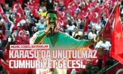 Karasu’da Cumhuriyet Bayramı konserinde coşku doruktaydı