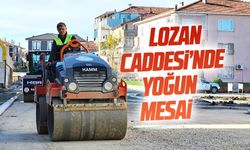 Lozan Caddesi’nde çalışmalar hız kesmeden sürüyor