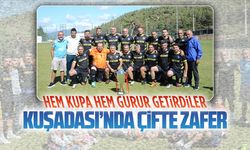 Karasu Veteran takımı Kuşadası’ndan çifte kupa ile döndü