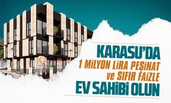 Karasu’da bir milyon lira peşinatla ev sahibi olun!