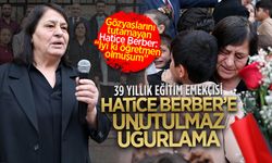 Aziziye İlkokulu, emektar öğretmen Hatice Berber’i gözyaşlarıyla uğurladı