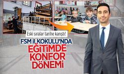 Karasu Fatih Sultan Mehmet İlkokulu’nda Sıralar Yenilendi