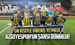 Aziziyespor’un şansı dönmedi!