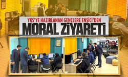 Müdür Enşici’den YKS deneme sınavına katılan öğrencilere moral ziyareti