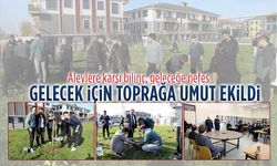 Karasu Anadolu Lisesi’nde “Yeşil vatanla kal” fidan dikimi gerçekleştirildi