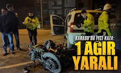 Karasu’da feci kaza: 1 ağır yaralı