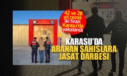 42 ve 28 yıl cezalı iki firari Karasu’da Yakalandı