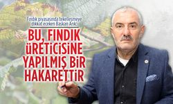 Başkan Selami Arık, fındık alımında tekelleşmenin üreticiye zarar verdiğini açıkladı