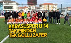 Karasuspor U-14 takımından tek gollü zafer