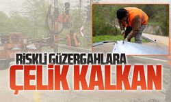Büyükşehir’den Karasu’daki riskli yollara çelik bariyer