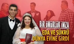 Eda ve Şükrü dünya evine girdi