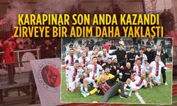 Karapınar son anda kazandı, zirveye bir adım daha yaklaştı