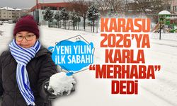 Karasu, uzun yılların ardından 2026’ya karla “merhaba” dedi