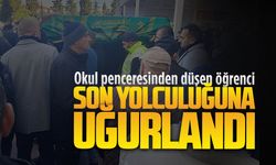 Karasu'da okul penceresinden düşen öğrenci son yolculuğuna uğurlandı