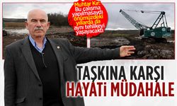 Karasu Mahallesi'nde taşkın riskine DSİ müdahalesi