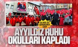 15 tatil sona erdi, ilk ders zili bayrak sevgisiyle çaldı