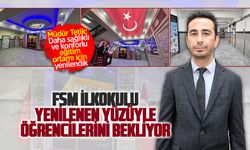 FSM İlkokulu yeni yüzüyle öğrencilerini bekliyor