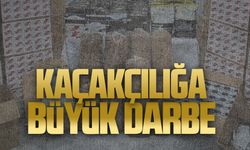 Jandarma operasyonunda tonlarca tütün ve kaçak makaron ele geçirildi