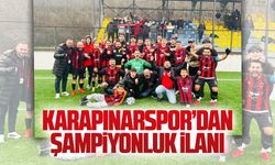 Karapınarspor’dan şampiyonluk ilanı