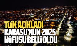 Karasu ve Sakarya’nın 2025 yılı nüfusu belli oldu