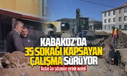 Başkan İshak Sarı, Kabakoz Mahallesi’nde yağmursuyu hattı çalışmasını yerinde inceledi