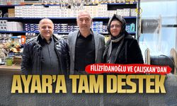 Filizfidanoğlu ve Çalışkan’dan Ayar’a tam destek