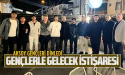 Saadet Partisi İlçe Başkanı Murat Ali Aksoy, gençleri dinledi