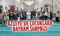 Aziziye Merkez Camii’nde çocuklara bayram sürprizi