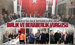 Karasu’da halk bayramlaşmasında birlik ve beraberlik vurgusu