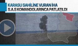 Karasu sahiline vuran İHA, kontrollü şekilde imha edildi