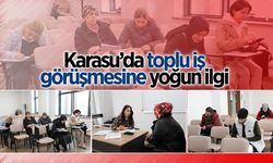 Karasu’da toplu iş görüşmesine yoğun ilgi
