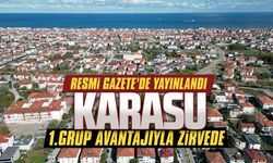 Resmi Gazete’de yayınlandı, Karasu 1.Grup avantajıyla zirvede