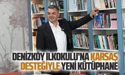 Denizköy İlkokulu’na KARSAŞ desteğiyle yeni kütüphane