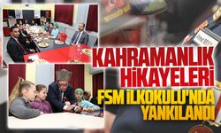 Kıbrıs gazileri FSM İlkokulu'nda öğrencilerle bir araya geldi
