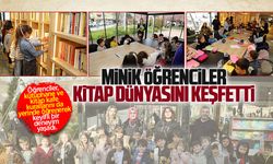 Şehit Teğmen Ömer Faruk Civelek Anaokulu miniklerinden kütüphane haftasında anlamlı ziyaret