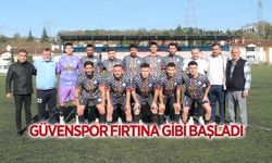 Güvenspor fırtına gibi başladı