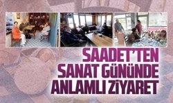Saadet Partisi Karasu İlçe Teşkilatı, Dünya Sanat Günü’nde atölyeleri ziyaret etti