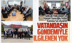 Selçuk Kılıçaslan ve Hasan Sarıoğlu’ndan Karasu’ya ziyaret