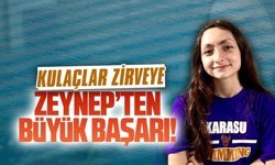 Milli takım barajını geçen Zeynep Geral, Karasu’ya gurur yaşattı