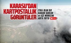 Etkili olan sis, Karasu sahili ve ilçe merkezini adeta yuttu