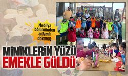 Şehit Hasan Keleş MTAL mobilya bölümünden anlamlı dokunuş