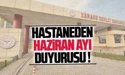 Karasu Devlet Hastanesi, Haziran programını açıkladı