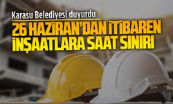 Karasu Belediyesi’nden yaz sezonunda inşaat çalışmalarına kısıtlama