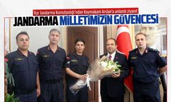 Karasu jandarmasından Kaymakam Arslan’a anlamlı ziyaret