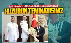 Kaymakam Arslan’dan Sahil Güvenlik’e 44. yıl tebriği