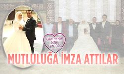 Nafiye ve Mert sonsuz mutluluğa imza attı