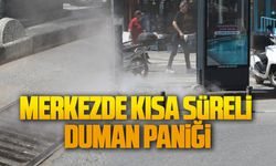 Karasu ilçe merkezinde kısa süreli duman paniği